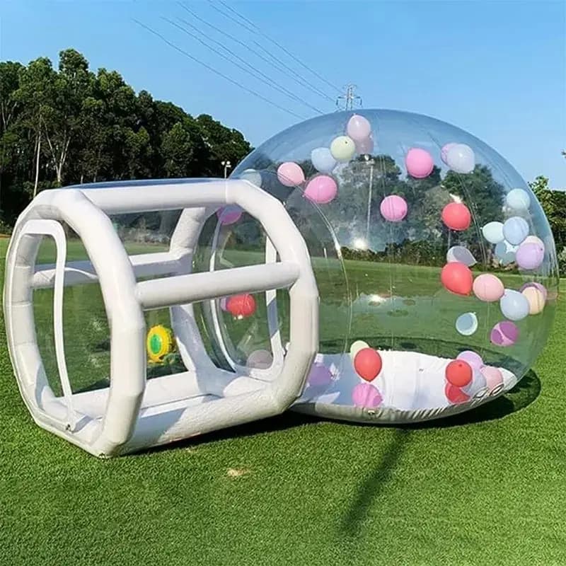 2,5m, 3m und 4m Durchmesser Bubble House Gehäuse und kommerzielle Qualität Klar-PVC-Luftpumpenzubehör, für Outdoor-Hochzeiten und
