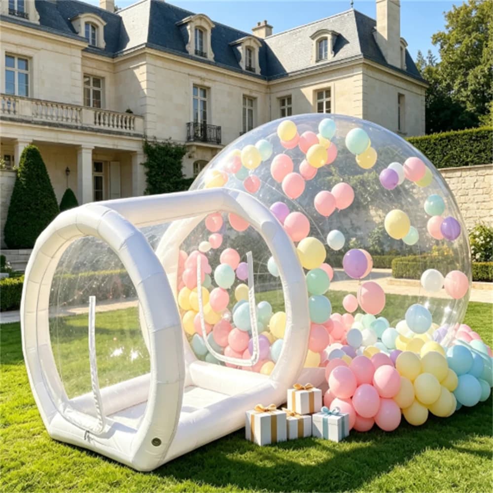 3-Meter-aufblasbares Blasenhaus (Blasenzelt) – ein transparentes Kuppelzelt speziell für Kinder entwickelt; geeignet für Partys im Innen- und