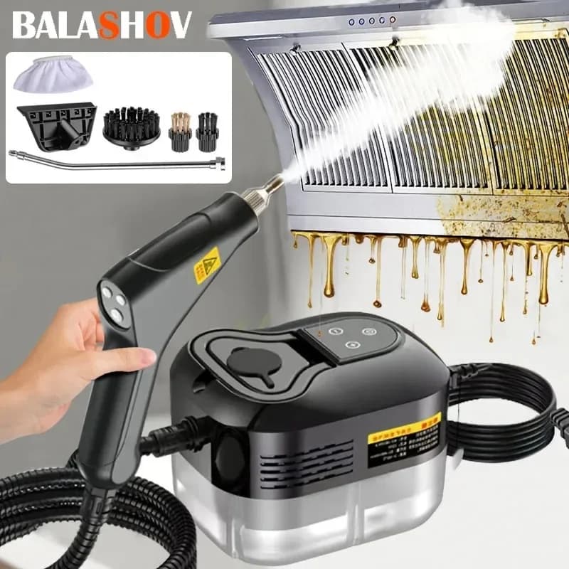2500W Hochdruck-Dampfreiniger Hochtemperatur-Waschmaschine für Heim, Klimaanlage, Küchenhaube, Auto und Bodenreinigung, Basismodell 1600W