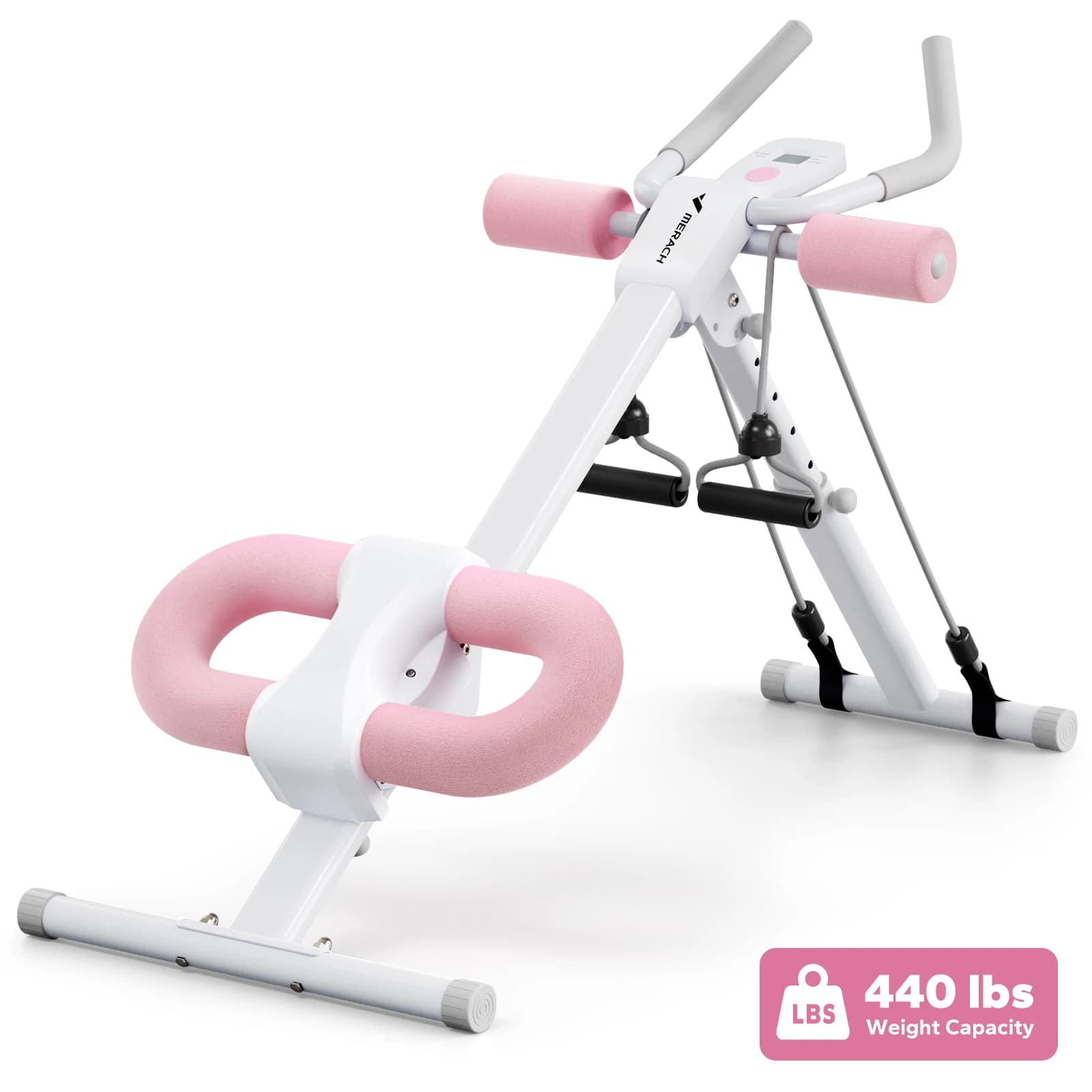MERACH Ab-Maschine, verstellbarer Trainer, Workout, faltbarer Knieschutz, Bauchtrainingsgerät, Core Ab-Übungssystem, Trainer