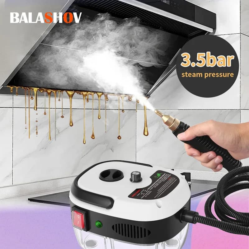 2500 W Dampfreiniger, Hochtemperatur-Sterilisation, Druckstrahl-Waschmaschine für Zuhause, Auto, Küche, Klimaanlage, 220 V, EU-Stecker