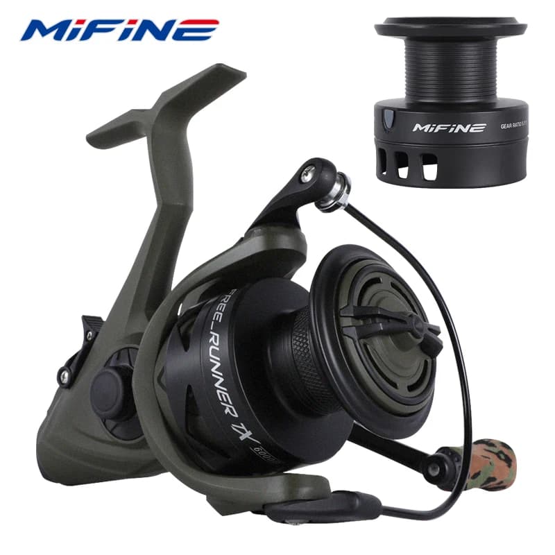 MIFINE FREE RUNNER TX Angelrolle 5+1BB 3000-6000 Ultraleichte Spinnrolle 5,1:1 Ersatzspule Salzwasser Süßwasser Karpfenrolle