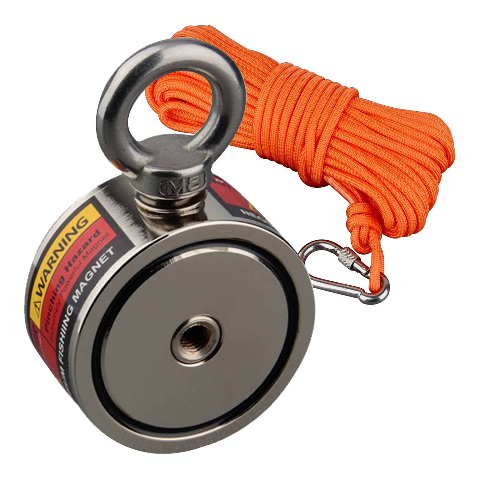 Starkes Neodym zwei Seiten 120kg * 2 Such magnet super leistungs starkes Bergungs fischen magnetisch d48 * 22mm Stell becher halter