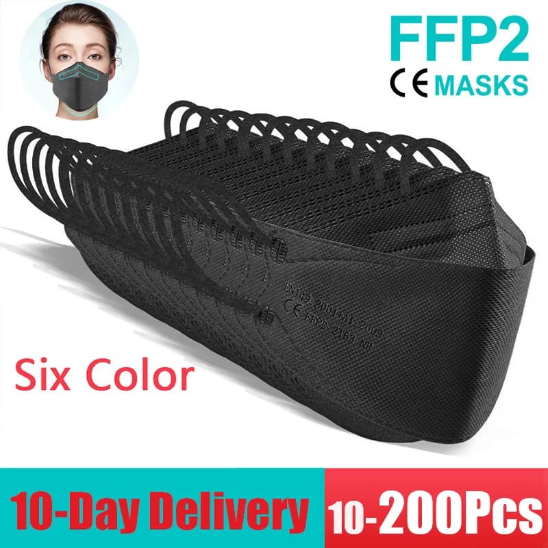 10 Tage Lieferung! Zugelassene FFP2-Maske, hygienische Sicherheits-Staub-Atemschutzmaske, wiederverwendbare Gesichtsmasken für Erwachsene, FPP2