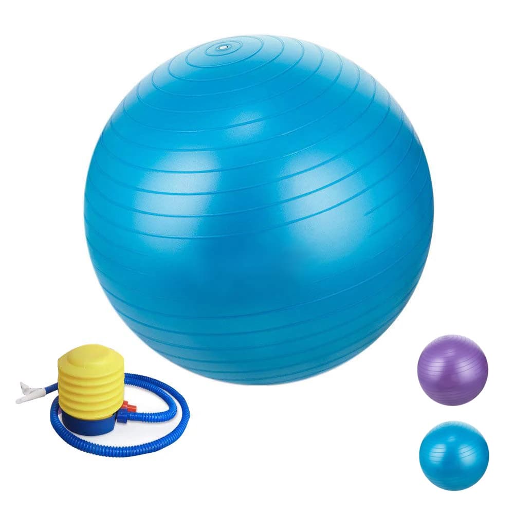 Balance Yoga Ball 55-75cm Fitness Yoga Ball, anti-Slip & Anti-Burst Extra Dicke Schwangere Birthing Ball mit Luftpumpe