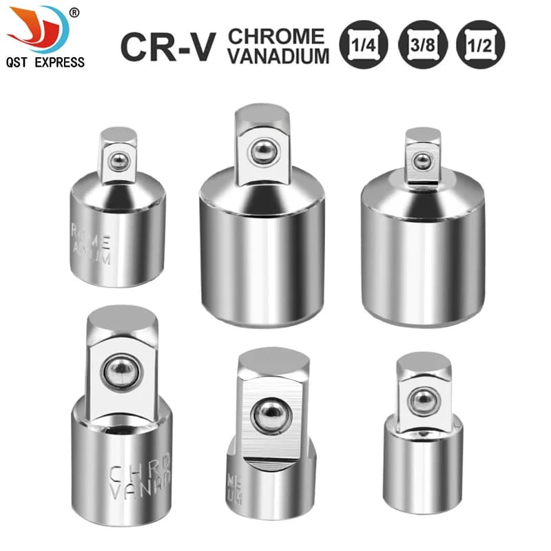 Ratschen-Schraubenschlüssel-Adapter: 1/2 Zoll auf 3/8 Zoll, 3/8 Zoll auf 1/4 Zoll, Edelstahl, 1/4 Zoll auf 1/2 Zoll, 1/2 Zoll auf 3/8 Zoll