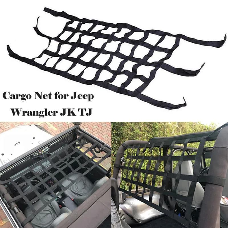 Für Jeep Wrangler JK TJ 2015-2018 Fracht netz Rückfenster zusätzliche Lagerung Dachnetz Hängematte