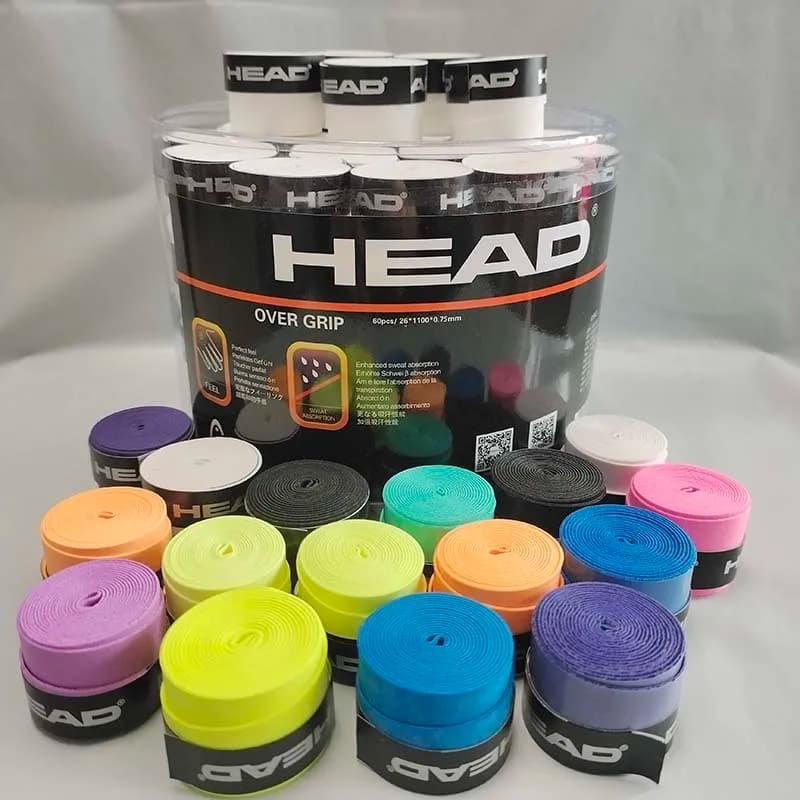 6 Stück original Kopf Overgrip Anti-Rutsch-Tennis schläger Schweiß band Griffe Padel Stoß dämpfung Griff band Trainings zubehör