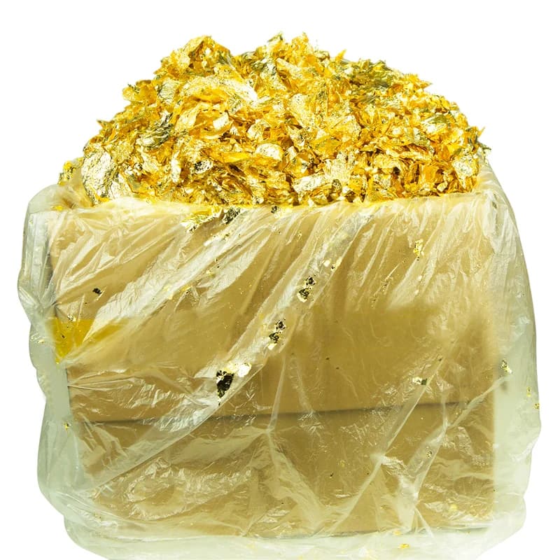 1KG Gold Splitter Kupfer Nachahmung Folie Pailletten-Handwerk Blatt Flake Blätter Groß Folie Papier Für Vergoldung DIY Nagel kunst Dekoration
