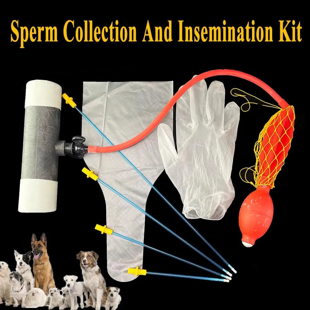 1 Set Canine Künstliche Befruchtung Kit Pet Hund Spermien Sammeln Gerät Taschen Samen Injection Ablagerung Rohr Rohr Handschuhe Katheter