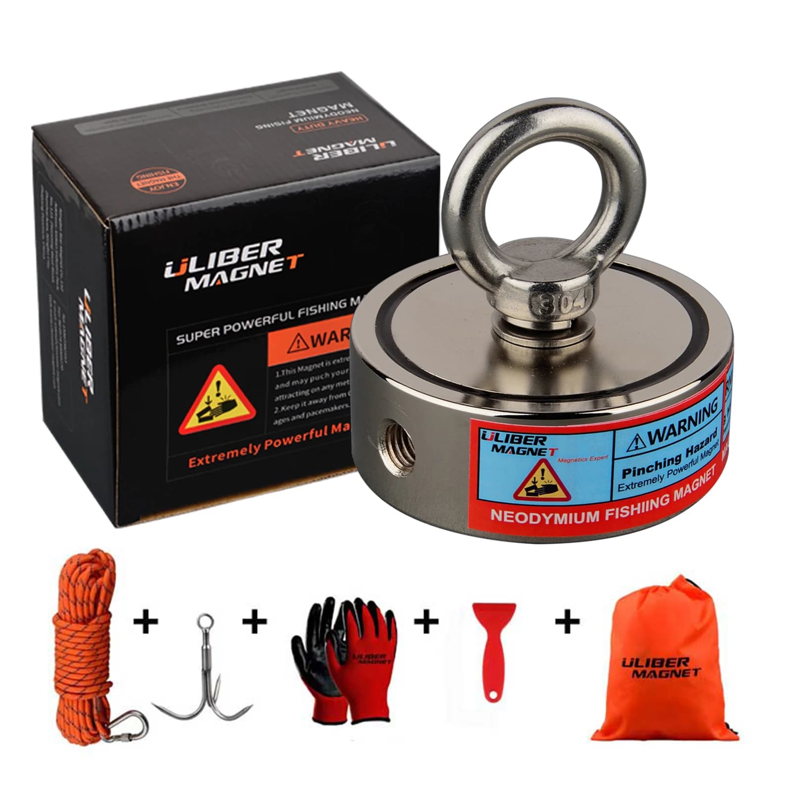 250kg * 2 zweiseitige Bergung Angel magnet Set Haken permanent ndfeb Magnet Outdoor River Fishing Bergungs magnete