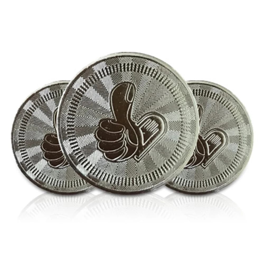 1000 Stück/Packung Metal Arcade Game Tokens Anti-Fälschungsmünzen werden für Arcade Game Coin Pentagram Crown Tokens verwendet