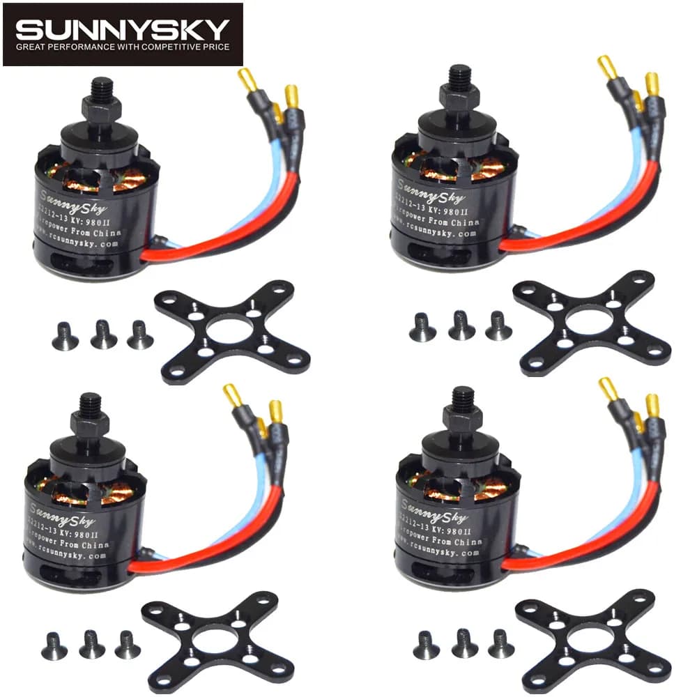 1/2/4 stücke SunnySky X2216 2216 880KV 1100KV 1250KV 1400KV 2400KV II Outrunner Bürstenlosen Motor Für RC modelle 3D flugzeug