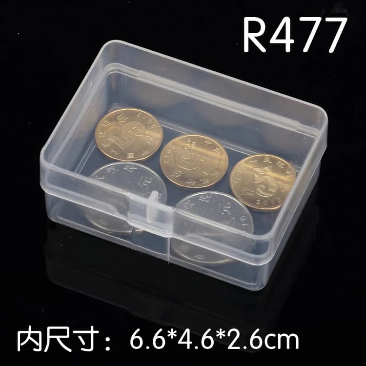 50 Stück rechteckige transparente Kunststoffbox PP-5 Aufbewahrungskollektionen Behälterbox Produktverpackung 7 * 5 * 2,9 cm