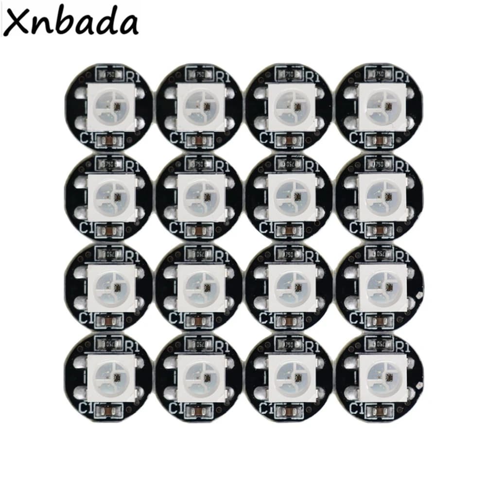 10-1000PCS WS2812B WS2812 4Pin RGB Led Chip 5050SMD WS2811 IC Schwarz/Weiß PCB Mit Kühlkörper DC5V