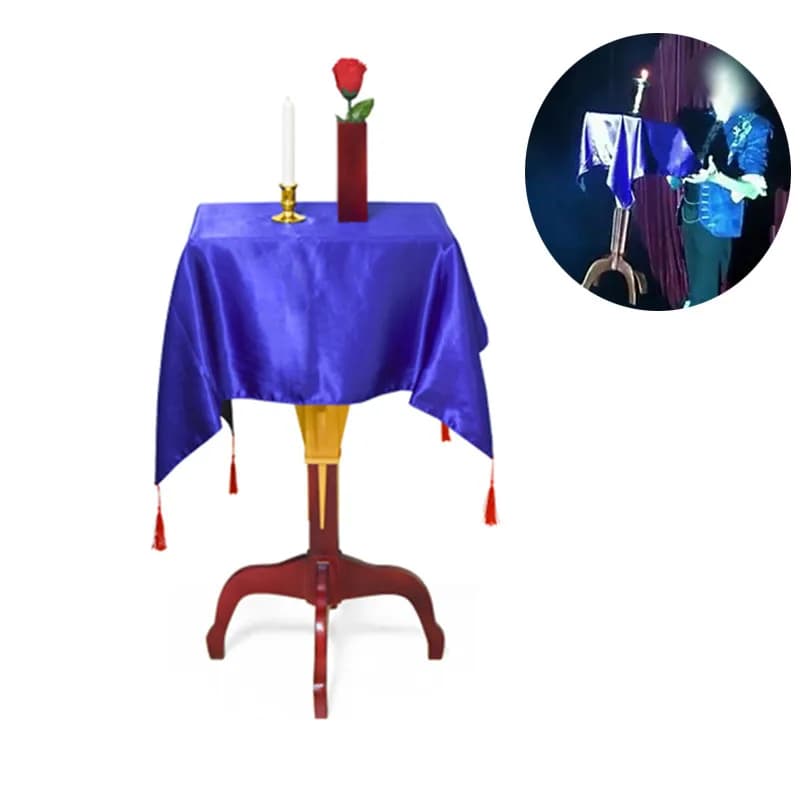 Neuer multifunktionaler quadratischer schwebender Tisch + Kerzenständer Blumentopf Zaubertricks Magier Bühnenillusionen Gimmick Levitation Magia