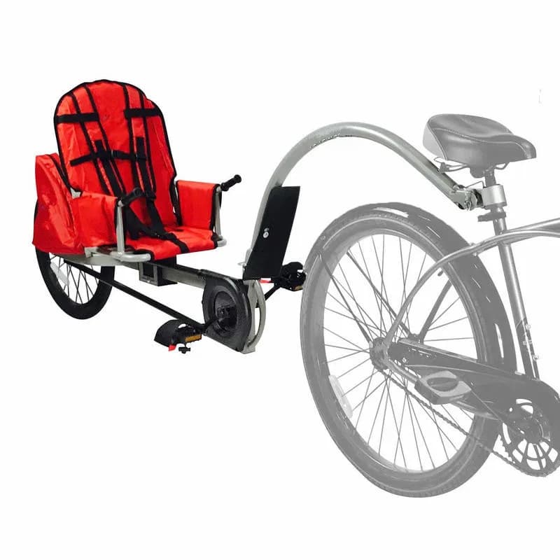 Kinder-Fahrradanhänger-Anzug für Kinder im Alter von 3 bis 10 Jahren, 1 Beifahrer-Einzel-Baby-Fahrrad-Jogger kann 88 Pfund geladen