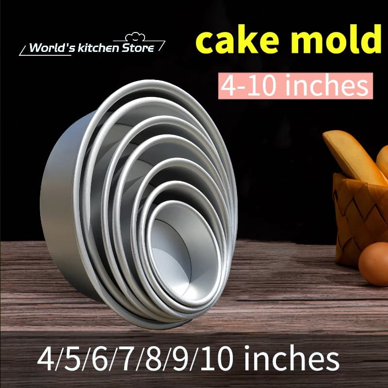 Aluminium Legierung Sterben Runde 4/5/6/7/8/9/10 zoll Kuchen Form Kuchen Vorlage Backform Backform Pan Muster Backformen Werkzeug cozinha