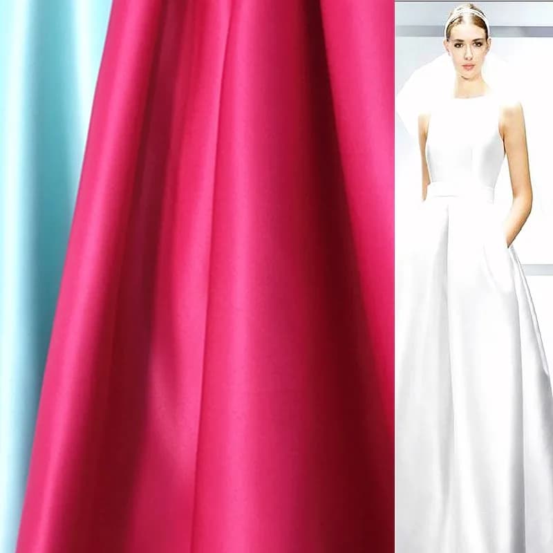 1⁄2 Meter dicker Hochzeitsstoff, schwer, für Brautkleid, Satin, hochwertige Taiwan-Hochzeitskleidstoffe, 300 Gramm/Meter, 150 cm breit