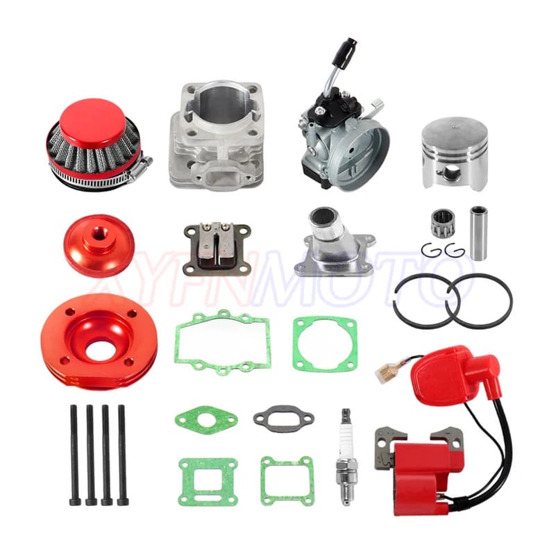 Zylinder Kit 19mm Vergaser Luftfilter für 2 Hub zwei hub 47cc 49cc Pocket Bike Mini ATV Quad Gruppe