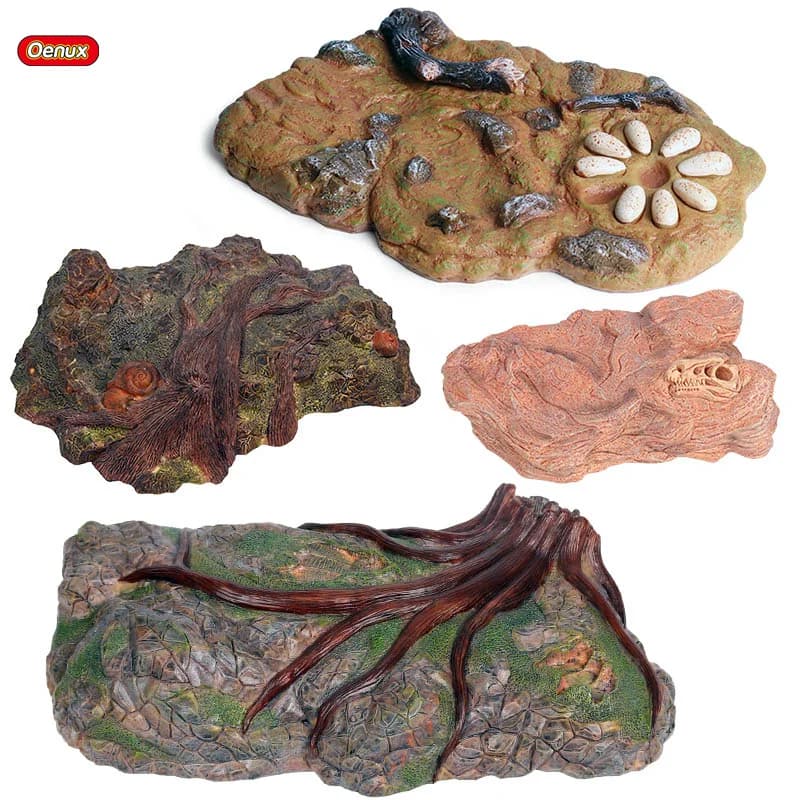 Oenux Jurassic Dinosaurier Plattform Simulation T-Rex Dinosaurio Welt Modell Action-figuren DIY Basis Sammlung Dekoration Kind Spielzeug