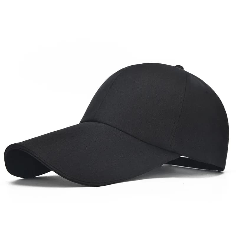 Extra Lange Rechnung Ebene Verstellbar Baseball Cap Hut Hysterese Kappe Sommer UV Schutz Reise Strand Kappe Leinwand Kappe