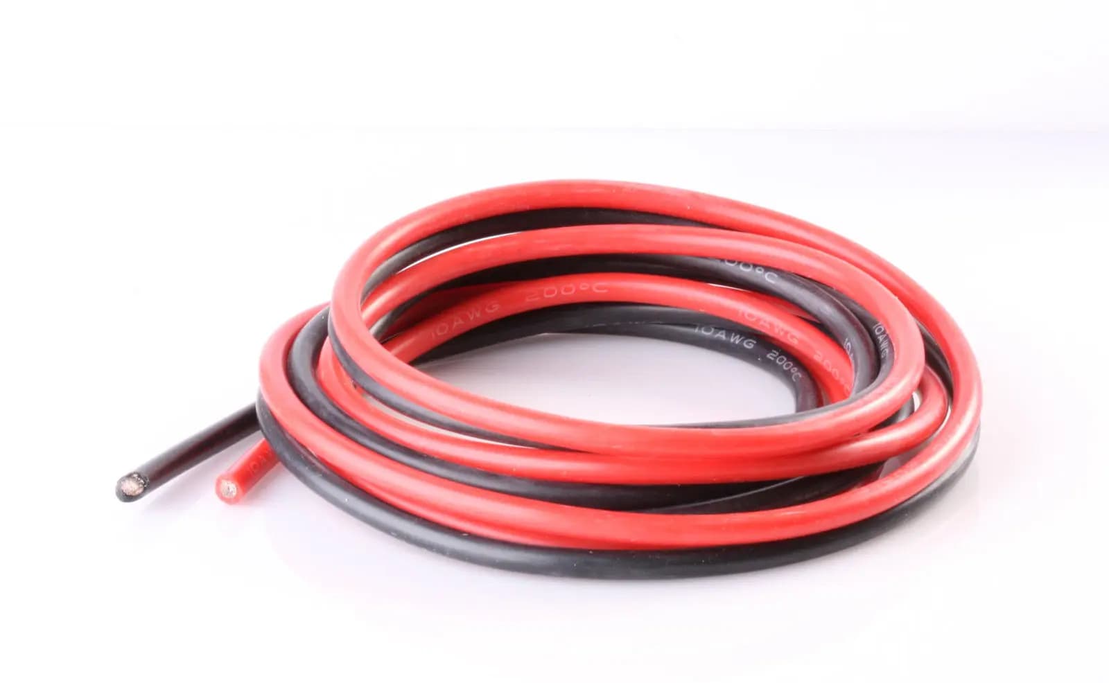 Silikonkabel, roter schwarzer Draht, RC-Autobatteriekabelung, elektrische Drähte, RC-Flugzeuge, 14 AWG, 12 AWG, 10 AWG, 26, 24, 22, 18, 16, 14, 12,