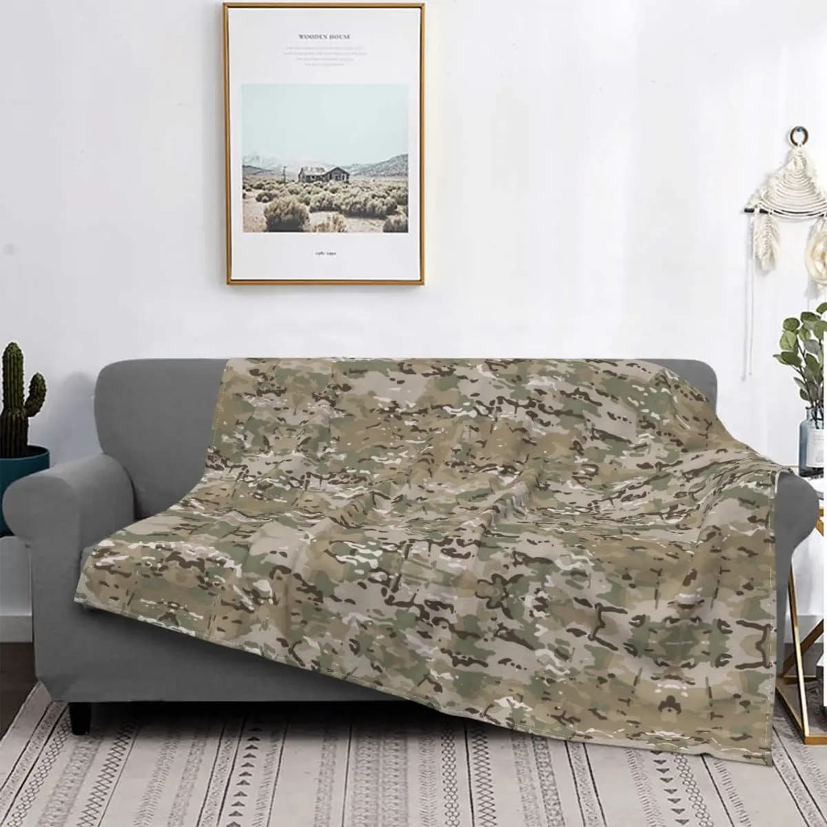 Multicam Gestrickte Decken Camouflage Military Flanell Decke Bett Sofa Dekoration Leichte Tagesdecken