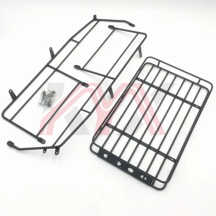 KYX Racing Metall Dachträger 235*140*20mm Gepäckträger mit LED Metall Lampen Lichter Upgrades Teile für RC Crawler Auto Traxxas TRX4