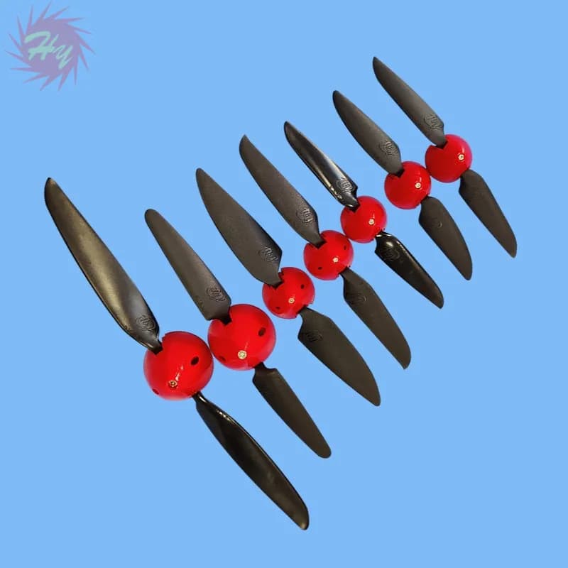 2 Sätze HY Faltpropeller 6x4 7,5x4 8x4,5 8x6 11x6 mit Spinnerabdeckung Motorwelle 2,3/3,0/3,17/4,0 mm RC Flugzeug Segelflugzeug Drohnen
