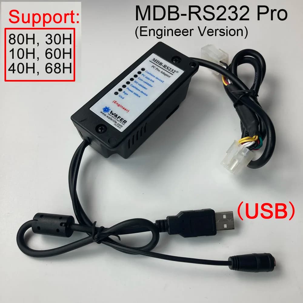 MDB-RS232 Engineer Pro Version unterstützt MDB Age Verification mit USB-Schnittstelle. Kompatibel mit vorheriger Version