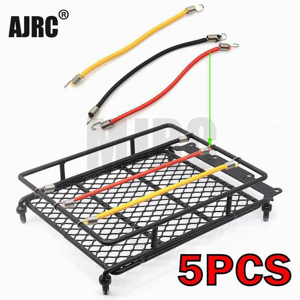 Elastisches Gepäcknetz, Auto-Dachträger, Aufbewahrungsnetz mit Haken, Gummiband für Axial-Scx10-Netz, D90, RGT, WPL, D12, 1:10, 1/12, Rc-Auto