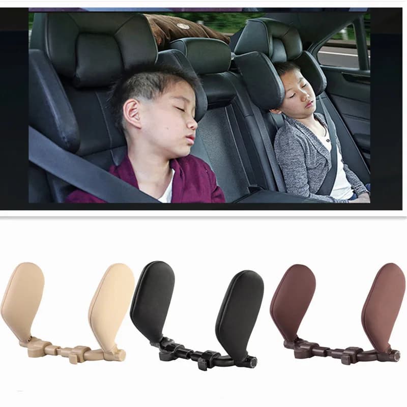 Autositz-Kopfstützenkissen, Premium-Sitzkissen, 180 Grad beidseitig verstellbares Reise-Schlafkissen für Kinder und Erwachsene
