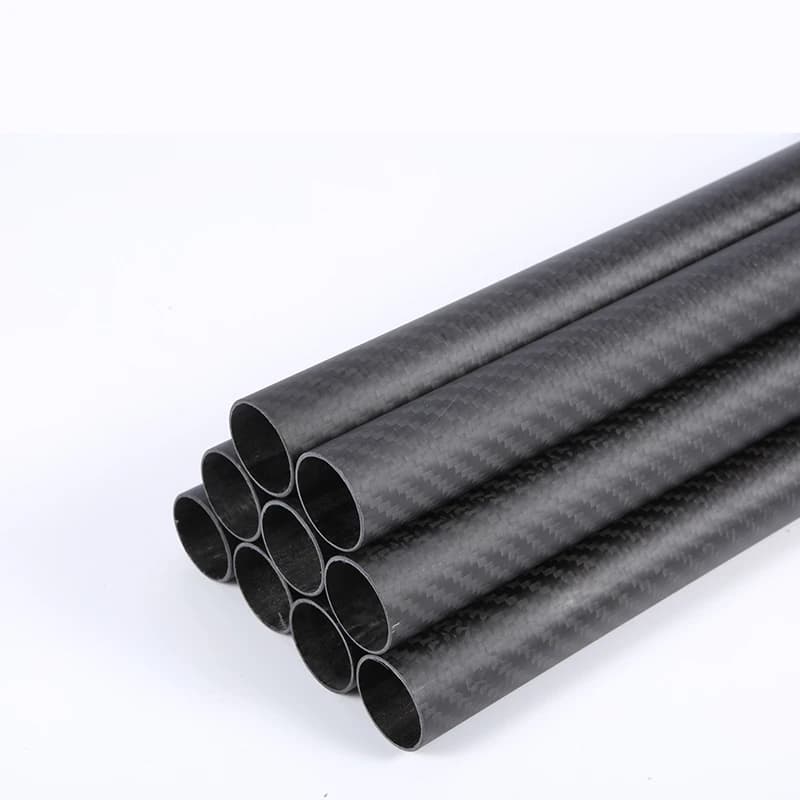 2PC Twill Matte Carbon Faser Rohr Rohr Drone Zubehör OD4mm8mm12mm20mm30mm40mm50mm Länge 500mm Fabrik CNC Schneiden