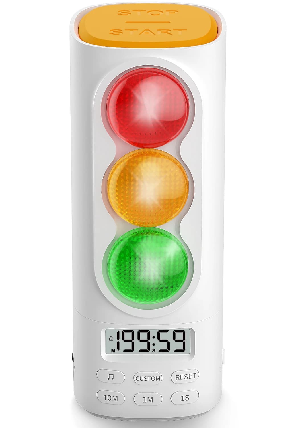 Visueller Timer für Kinder, Ampel, Audio, digitales LCD-Display, Timer für Klassenzimmer, Zuhause, Küche, Spiel, Countdown, visueller Timer