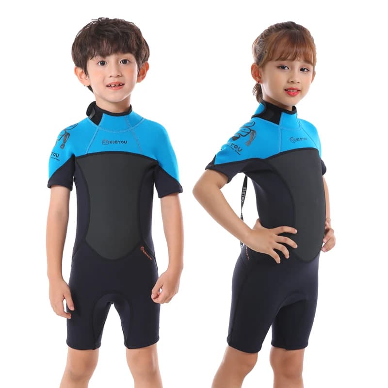 Thermal Shorty Badeanzug Kid Surf Neopren Neoprenanzug Kinder Tauchanzug Freitauchen Unterwasser Bademode Anzüge Jugend Schwimmen Set