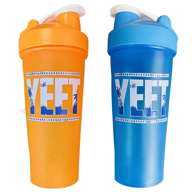 Jey Uso YEET Shaker Flasche Blau Orange 26oz 750ml Bloodline USOS Protein Shake Becher Sport Fitness Wasserflasche