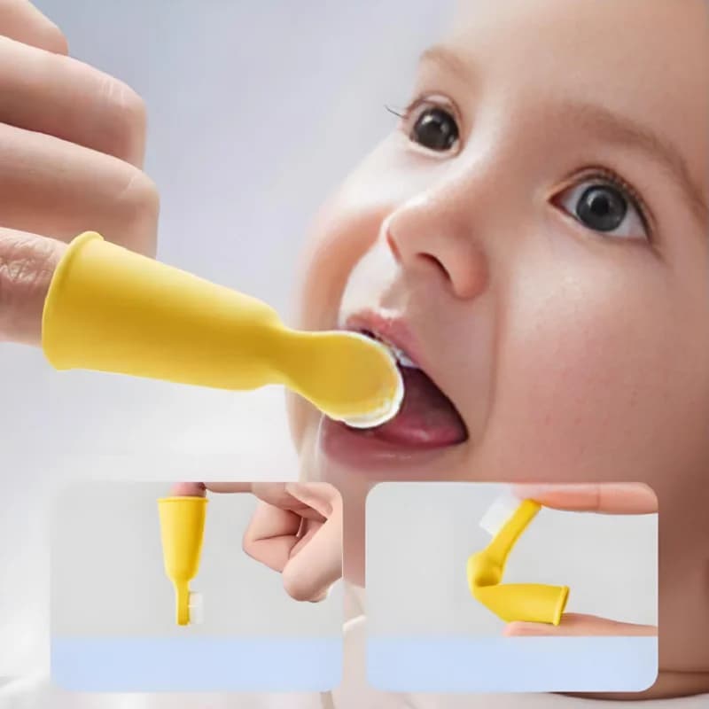 Kinder Zähne Mundpflege Reinigung Pinsel Baby Gesundheit Finger Zahnbürste Staub-Proof Tragbare Haustier Zahnbürste
