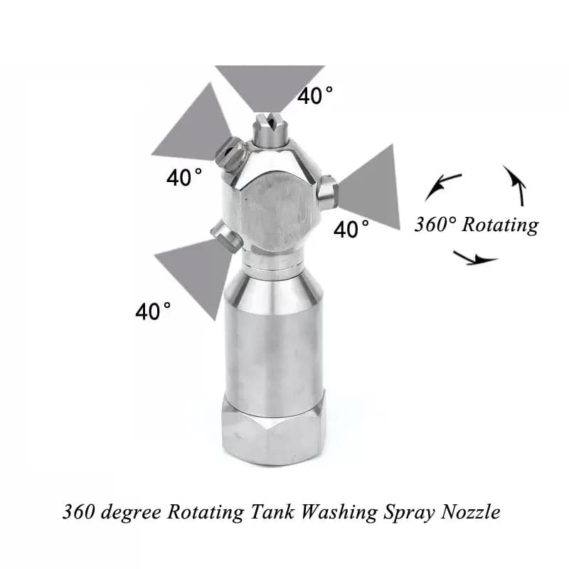 Rotationswaschdüse, 360 °   Rotierende Tankwaschsprühdüse, Wasser 360° °   Rotierende Reinigungsdüsen für Fass, Tank