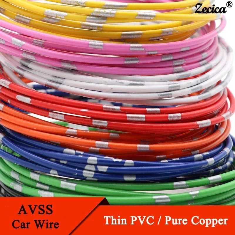 5 ~ 50m avss Kfz-Drähte dünne PVC-Isolierung reine Kupfer leitung 22/20/18/16/14/13 awg DIY Lautsprecher Audio-Seilbahn Draht