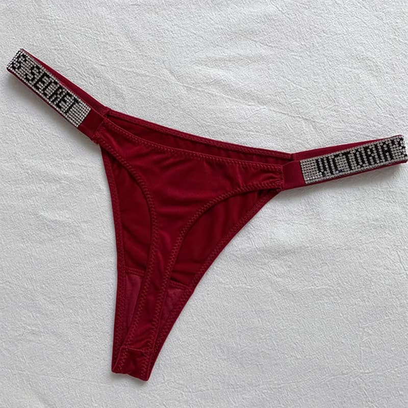 2025 neue Sexy Rosa Marke Dessous Weibliche Intime Unterwäsche Aufstieg Frauen Höschen Bh Strass Brief Komfort Kurze