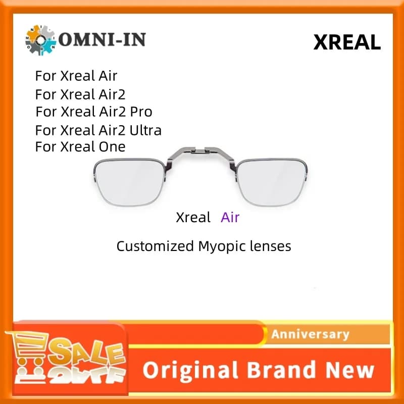 Xreal Air/Ultra/One/1S Serie Myopie-Linsen mit individuellem Sehgrad für Smart-AR-Brillen – Asphärische Harzgläser mit Blaulichtfilter und