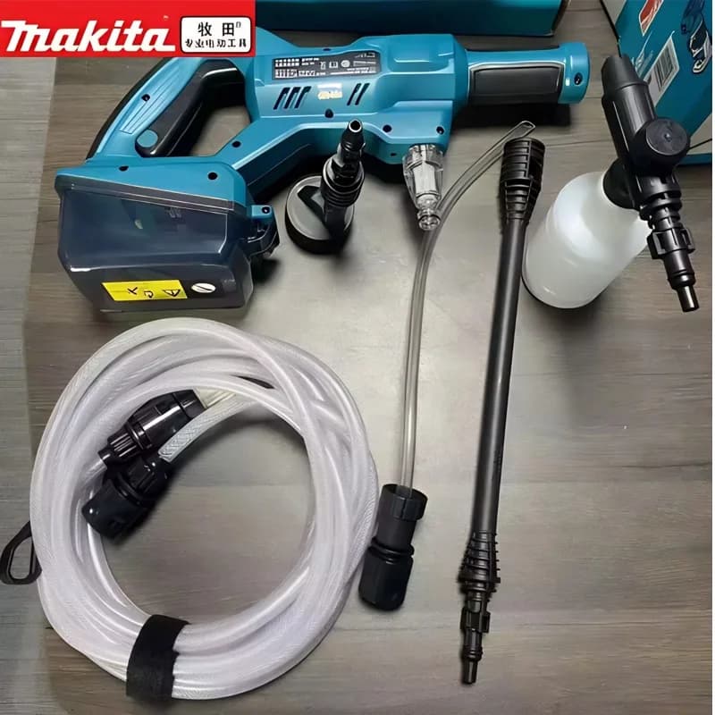 Makita ⭐️   DHW180 18V Wiederaufladbare Reinigungsmaschine Kabellose Lithium-Batterie Outdoor Haushalt Wasserpistole Handgehaltenes