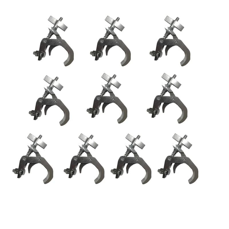 10 Stück/Set Hochleistungs-Premium-Pro-Traversenklemme für Bühnenbeleuchtung, passend für 40-60 mm Rohre, für Moving-Head-Bühnenbeleuchtung.