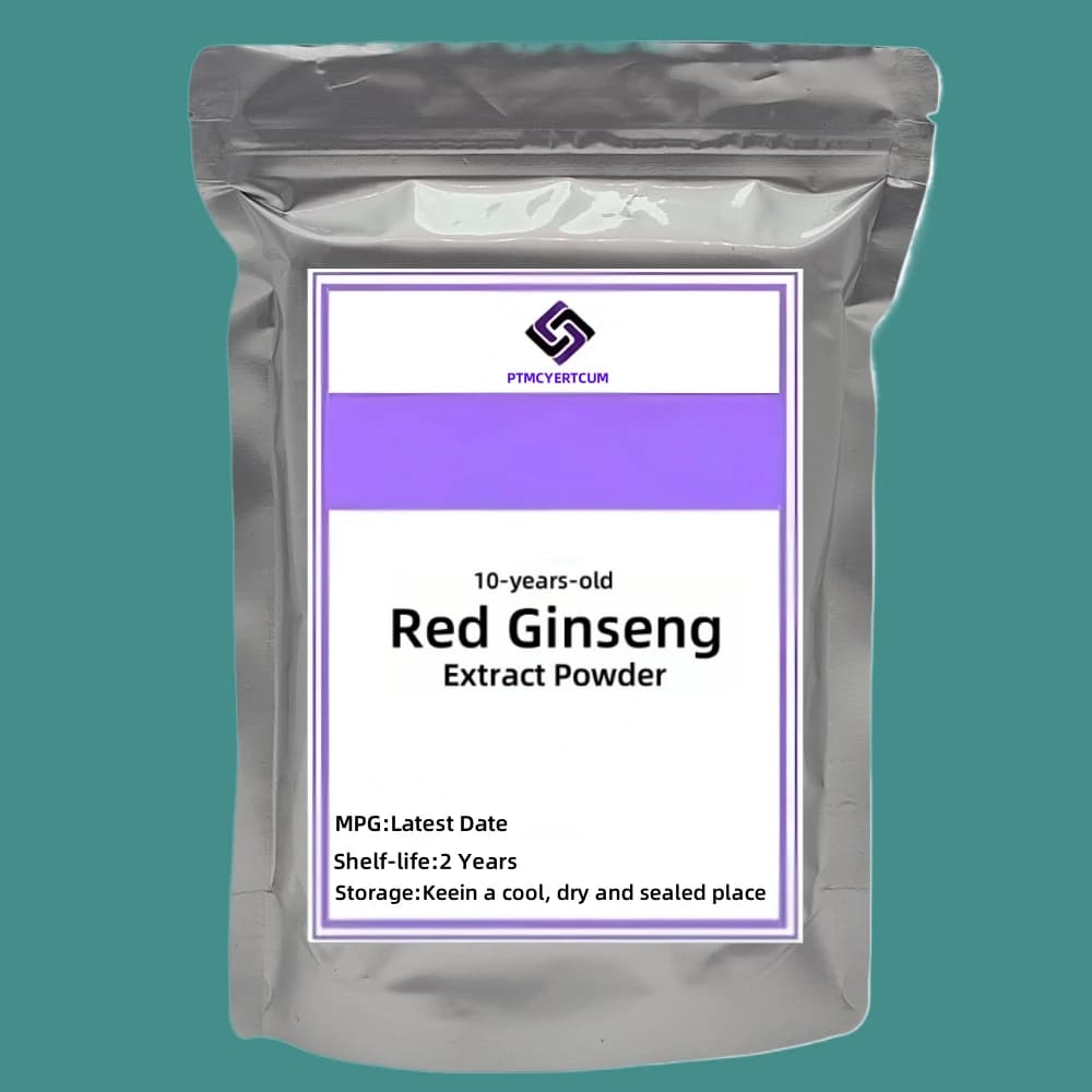 10 Jahre maßgeschneiderte koreanische rote Ginseng-Extrakt-transdermale Patches. Out Pack Aluminiumfolienbeutel Radix Ginseng-Pulver für Global Di