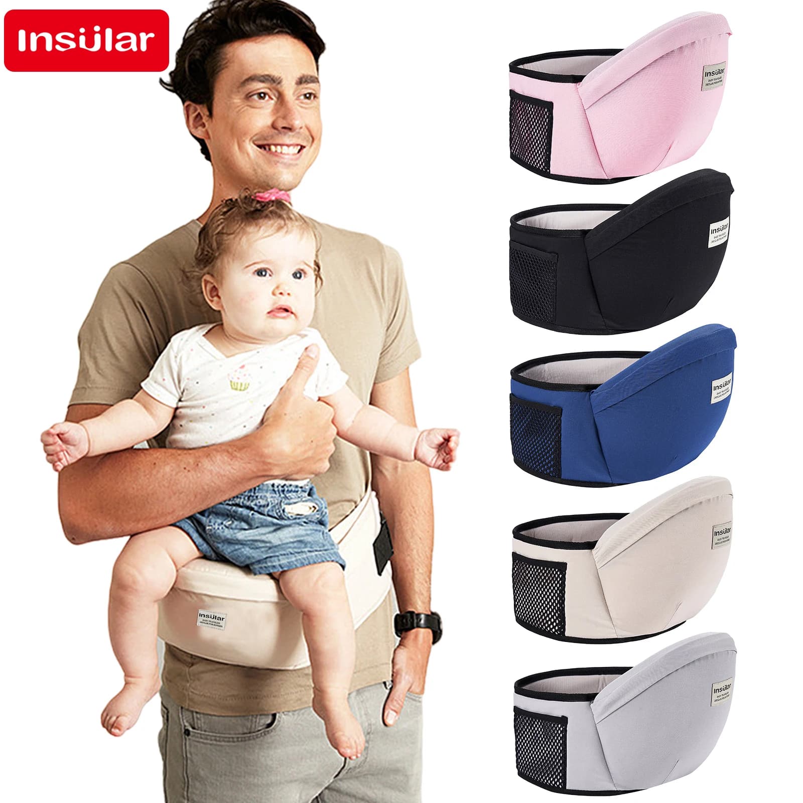 Babytrage Taille Hocker Wanderer Baby Sling Halten Taille Gürtel Rucksack Hipseat Gürtel Kinder Einstellbare Infant Hüfte Sitz