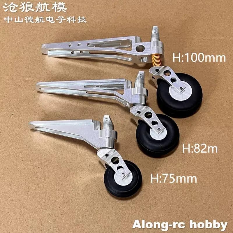 75mm 82mm 100mm Aluminium legierung Heck fahrwerk für 5-20 kg Gas flugzeug Jet RC Flugzeug RC Flugzeug DIY Big Model Ersatzteile