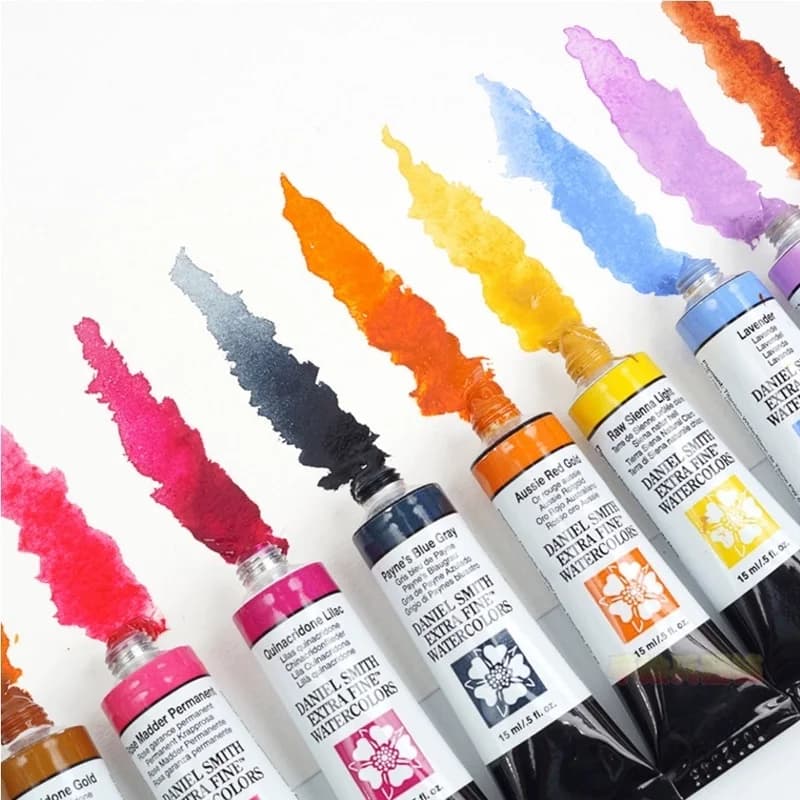 American DANIEL SMITH Series2 Natural Mineral Extra Fine Aquarell Piant 15 ml/0,5 Fl Oz Tubes Malerei Künstler Zeichenzubehör