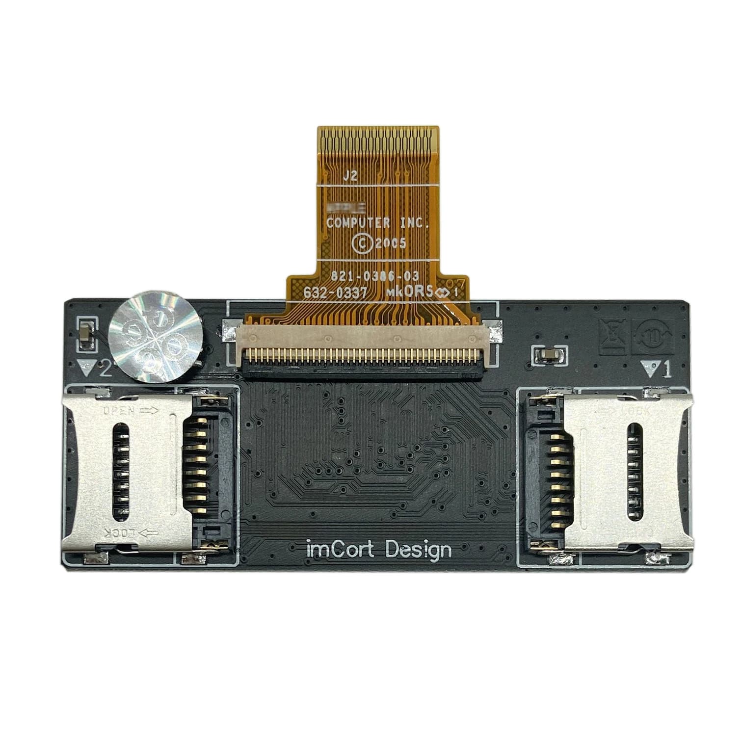 iFlash Dual Micro SD TF-Kartenadapter für iPod Classic Video SSD Ersatz MK8022GAA HS12YHA HS081HA MK1634GAL MK1231GAL HDD IPC