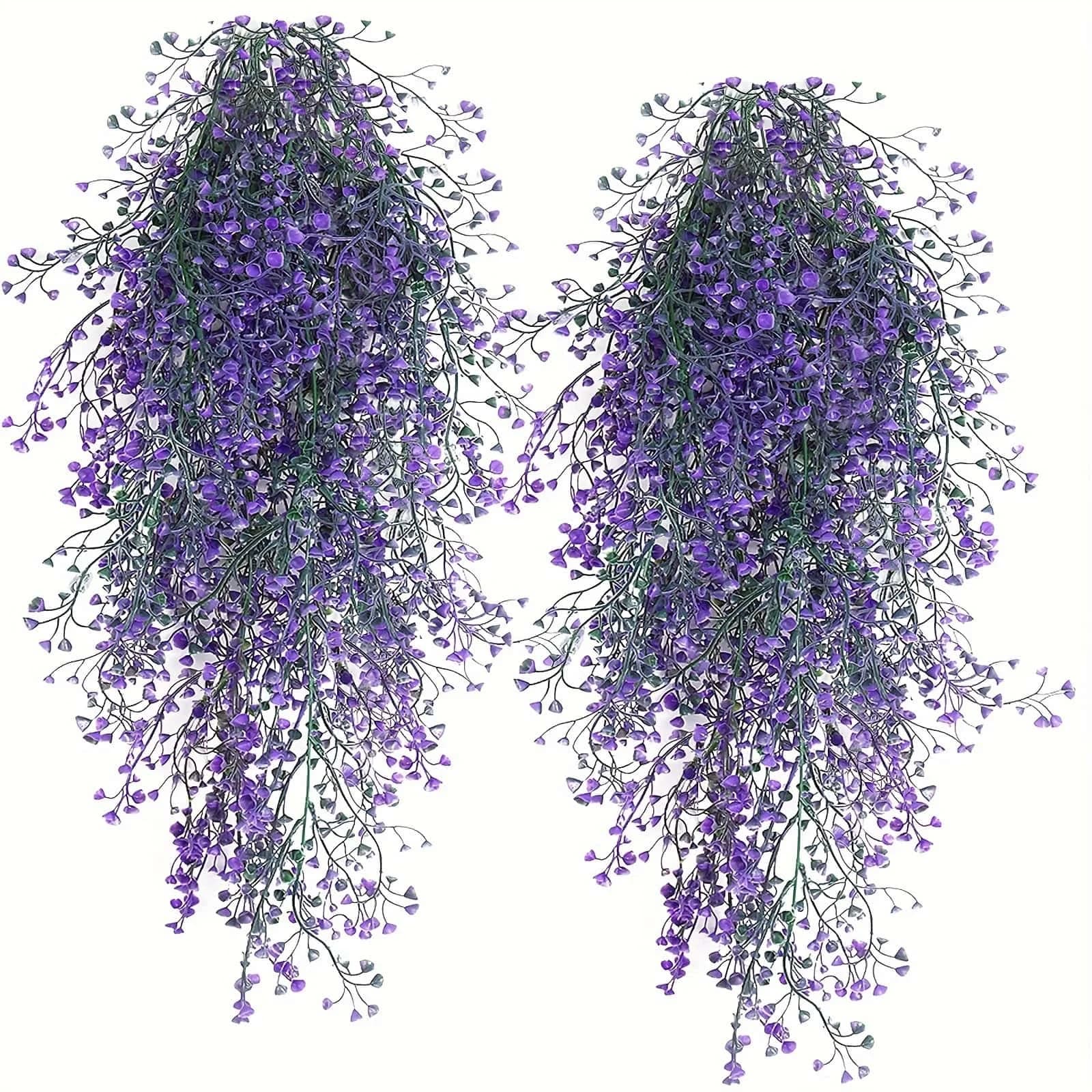 1 Stück Künstliche Hängende Glyzinienblüten - UV-Beständige Kunstpflanzen für Zuhause, Partys - Vielseitige Innen- und Außendekoration